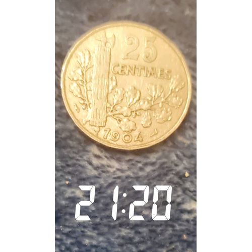 25 Centimes Patey 1904 Piéfort