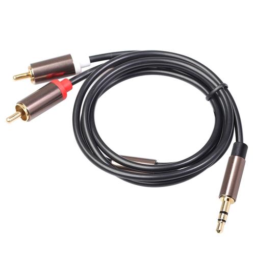 Câble Rca Hifi StéRéO 3.5Mm à 2Rca Câble Audio Aux Rca Jack 3.5 Y SéParateur Convient pour Amplificateurs Audio Voiture Aux Portable