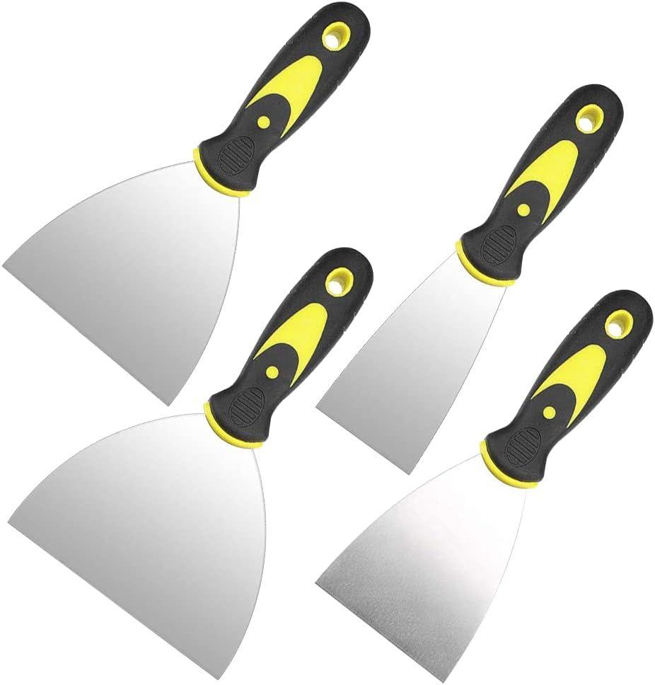 Couteau à mastic en métal avec poignée (spatule flexible)