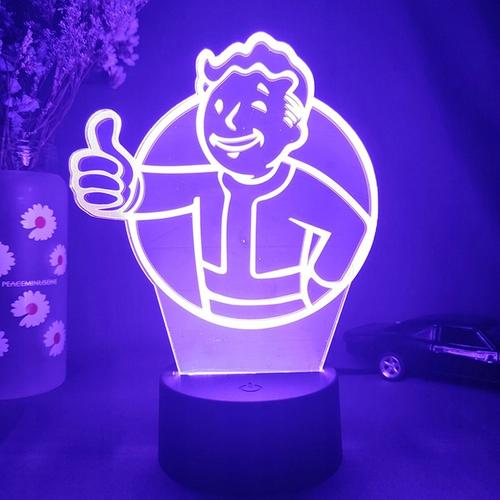 Night Light Game Fallout Pip Boy 3d Lampe Led Pour
