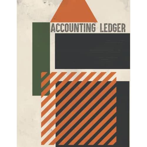 Accounting Ledger Book: Geometric Abstractions Design