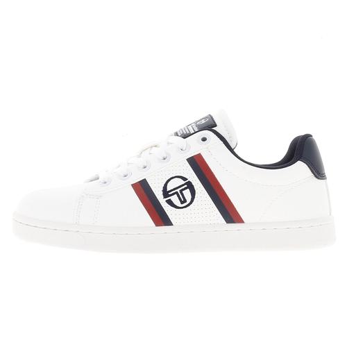 Chaussures Basses Cuir Ou Simili Sergio Tacchini Nizza Flag S Blanc