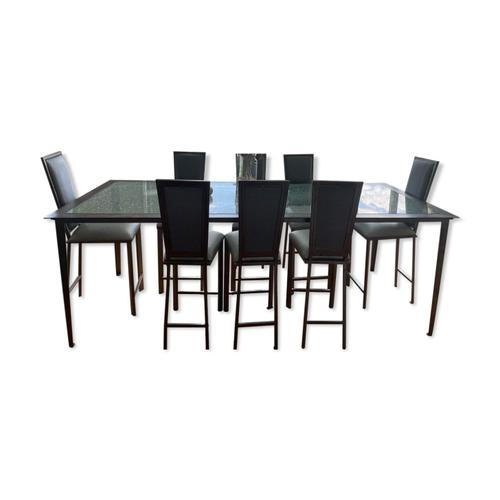 Table De Salle Manger Design Et Ses 10 Chaises Transparent