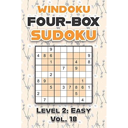 Windoku Four-Box Sudoku Level 2: Easy Vol. 18: Play Sudoku 9x9 Nine Numbers Grid With Solutions Easy Level Volumes 1-40 Cross Sums Sudoku Variation Travel Paper Logic Games Solve Japanese Puzzles Enjo