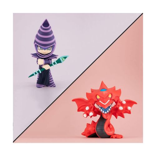 Yu-Gi-Oh ! Duel Monsters - Statuette Megatoon Slifer The Sky Dragon & Dark Magician (Avec Cadeau)