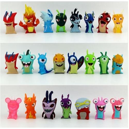 Coolww Anime De Bande Dessinée Chiffres Slugterra Mini Pvc Figurines Jouets 24 Modèles