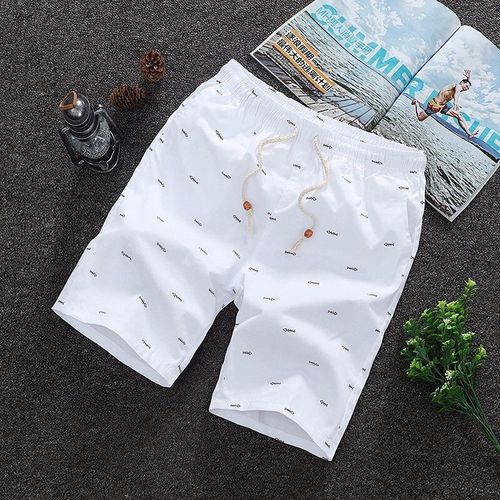Giss Goals-Pantalon Court En Arête De Poisson Pour Homme,Surdimensionné,Taille Moyenne,Pur Coton,Décontracté,Tendance Et Respirant,Pour La Plage,Été