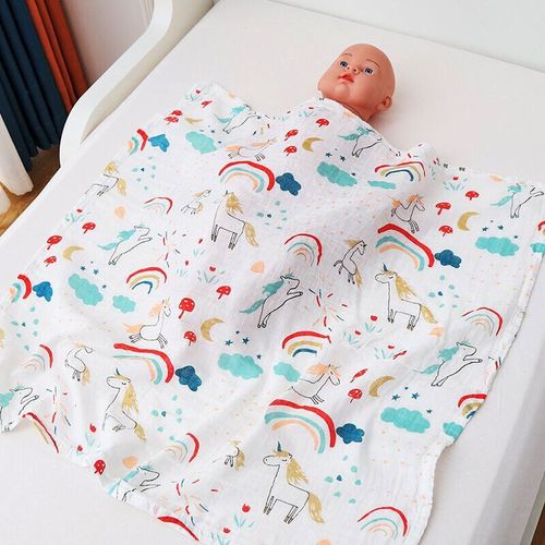 Couverture En Coton Biologique Ultra Douce Pour Bébé,Lange D'emmaillotage Pour,Couches Rondes Pour Touristes,Alimentation Infantile,Serviette Pour Roter,Écharpe Pour Bébé,Trucs Pour - Type 70x70cm #C