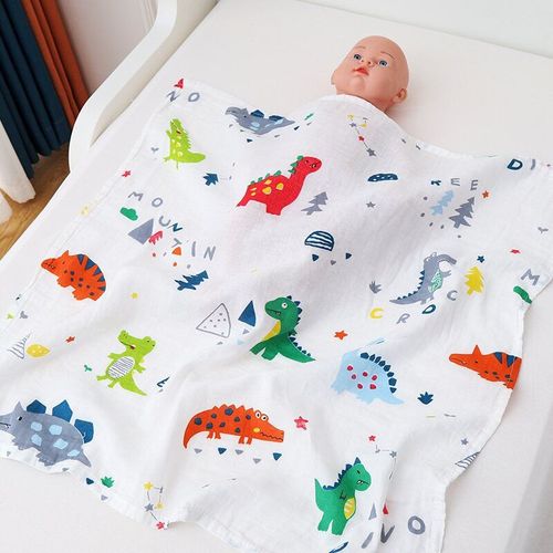 Couverture En Coton Biologique Ultra Douce Pour Bébé,Lange D'emmaillotage Pour,Couches Rondes Pour Touristes,Alimentation Infantile,Serviette Pour Roter,Écharpe Pour Bébé,Trucs Pour - Type 70x70cm #L