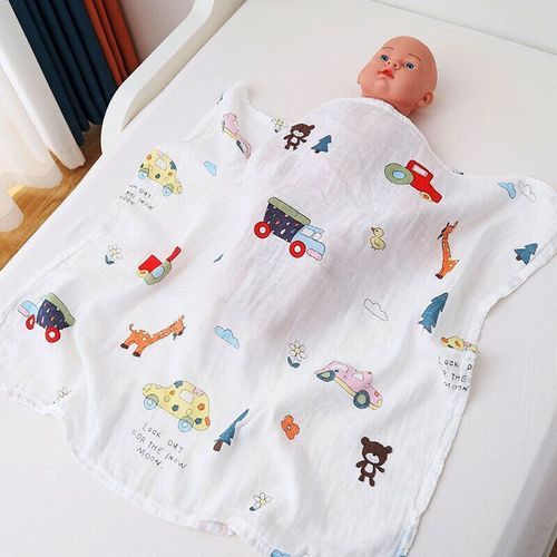Couverture En Coton Biologique Ultra Douce Pour Bébé,Lange D'emmaillotage Pour,Couches Rondes Pour Touristes,Alimentation Infantile,Serviette Pour Roter,Écharpe Pour Bébé,Trucs Pour - Type 70x70cm #N
