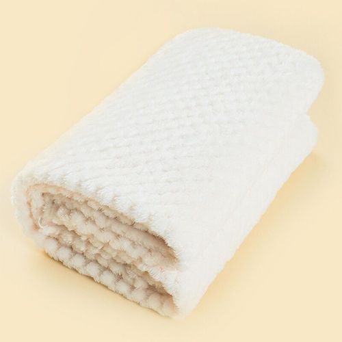 Couverture Solide Épaisse À Carreaux En Forme D'ananas,Plaid Pour Emmailloter Bébé,Canapé Pour Enfant - Type Off White-L