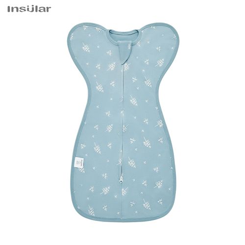 Sac À Langer Pour,Emmaillotage Pour Bébé,Fibre D'été,Coton Fin Et Doux,Fermeture Éclair À 2 Voies,Sac Proxy - Type Green Leaf-M(3-6m)