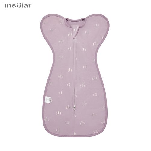 Sac À Langer Pour,Emmaillotage Pour Bébé,Fibre D'été,Coton Fin Et Doux,Fermeture Éclair À 2 Voies,Sac Proxy - Type Lilac Leaf-M(3-6m)