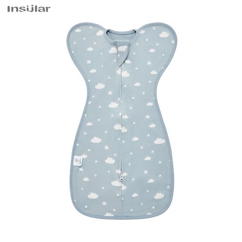 Sac À Langer Pour,Emmaillotage Pour Bébé,Fibre D'été,Coton Fin Et Doux,Fermeture Éclair À 2 Voies,Sac Proxy - Type Star Cloud-M(3-6m)