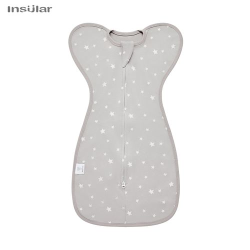 Sac À Langer Pour,Emmaillotage Pour Bébé,Fibre D'été,Coton Fin Et Doux,Fermeture Éclair À 2 Voies,Sac Proxy - Type Khaki Star-M(3-6m)