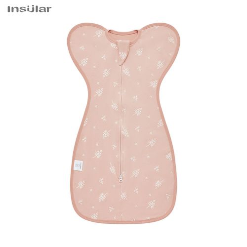 Sac À Langer Pour,Emmaillotage Pour Bébé,Fibre D'été,Coton Fin Et Doux,Fermeture Éclair À 2 Voies,Sac Proxy - Type Tangerine Leaf-M(3-6m)