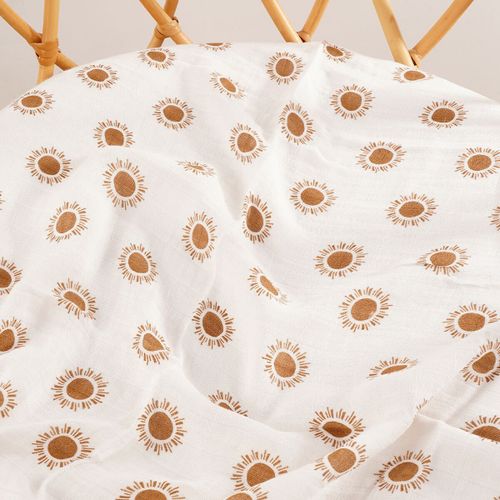 Mod yFlute-Serviette en mousseline de coton et bambou pour bébé,couverture douce,ronde - Type KB003-BC30