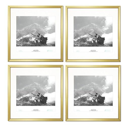 Cadre De Photo Classique En Aluminium,25x25 Cm,30x30cm,Ensemble De 4 Pièces - Type Golden Frame-30x30cm X4pcs