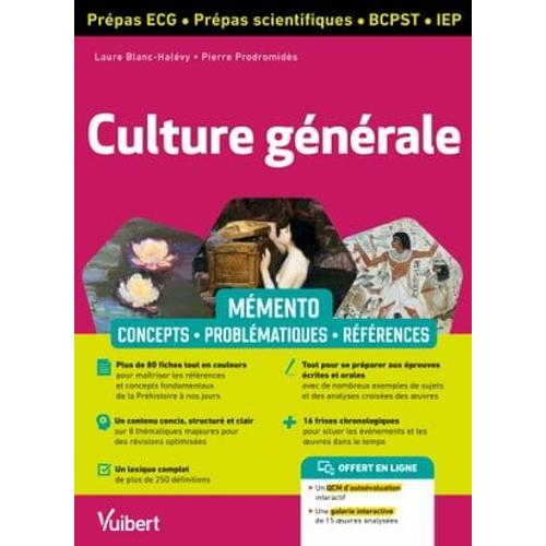 Mémento Culture Générale - Ecg - Prépas Scientifiques - Iep