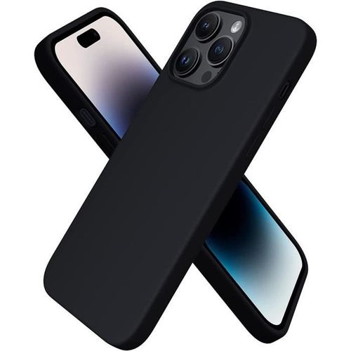 Coque Pour Iphone 14 Pro Max (6,7 Pouces) Noir Mat Housse Protection Fine