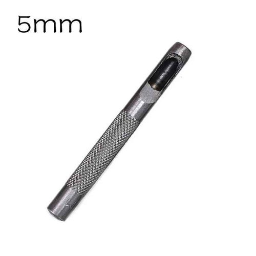Outils de poinçonnage de trous en cuir,bricolage,outil de poinçonnage de ceinture fait à la main,maroquinerie,propositions creuses,kit de perforateur,outils pour la maison - Type 5 mm