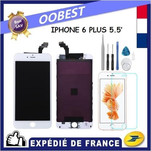 Vitre Tactile + Ecran Lcd Pour Iphone 6 Plus Blanc + Outils