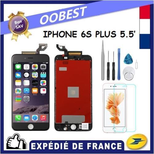 Vitre Tactile + Ecran Lcd Pour Iphone 6s Plus Noir + Outils