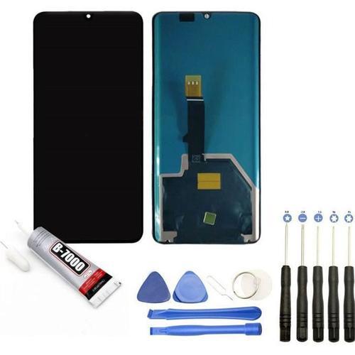 Ecran Complet: Vitre Tactile + Ecran Lcd Compatible Avec Huawei P30 Pro Taille 6.47" Noir + Kit Outils + Colle B7000 Offerte