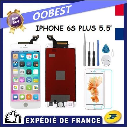 Vitre Tactile + Ecran Lcd Pour Iphone 6s Plus Blanc + Outils