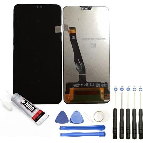 Ecran Complet: Vitre Tactile + Lcd Compatible Avec Huawei Honor 8x Taille 6.5" Bleu + Kit Outils + Colle B7000 Offerte