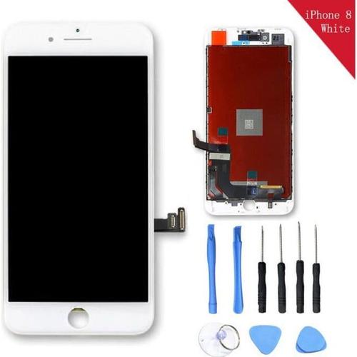 4,7 "" Écran Pour Iphone 8 Ecran Lcd,Châssis Avec Vitre Tactile - Blanc