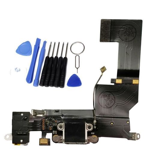 Nappe Dock Connecteur De Charge Micro Prise Jack Antenne Gsm Pour Iphone 5s Blanc , Kit Outils Offert - Marque Yuan Yuan