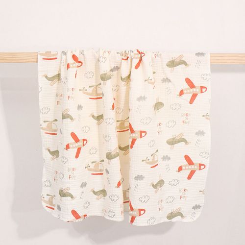 Couverture D'emmaillotage En Coton Pour Bébé,Serviette De Bain En Mousseline,Tissu Froissé Pour,Couverture De Poussette,Gaze Ronde,Couverture De Sommeil Pour Tout-Petits - Type Style 9