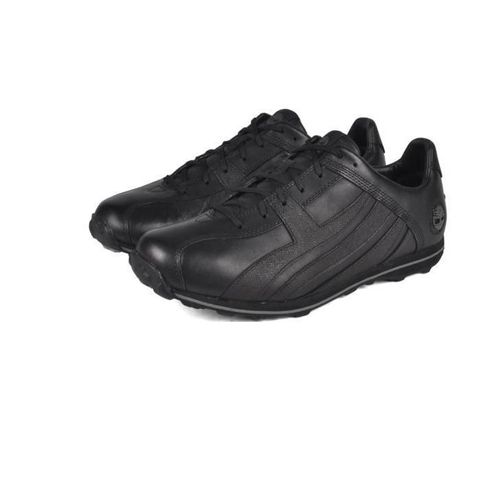 Baskets Sneakers Cuir Timberland Noir Chaussures Tennis Basse Lacets Confortable Ajustable Ville Detente Homme Sport Mode Peau Noire Doublure Et Semelle Int Textile - 42