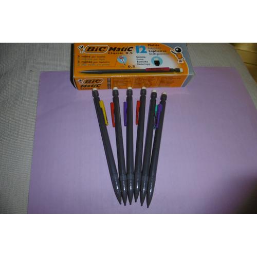 Porte Mines Classic 0.5mm Bic Matic Lot De 6