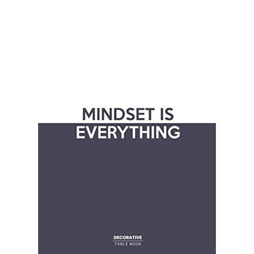 Mindset Is Everything: Positive Vibes Decor Book For Home Styling | Transform An Empty Space Into Something Beautiful (Text Also Displayed On Spine)