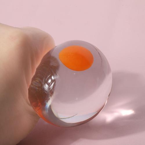 Lot de 5 balles jaunes d'œuf - Anti-stress - Pour soulager le stress -  Jaune d'œuf - Jouet anti-stress