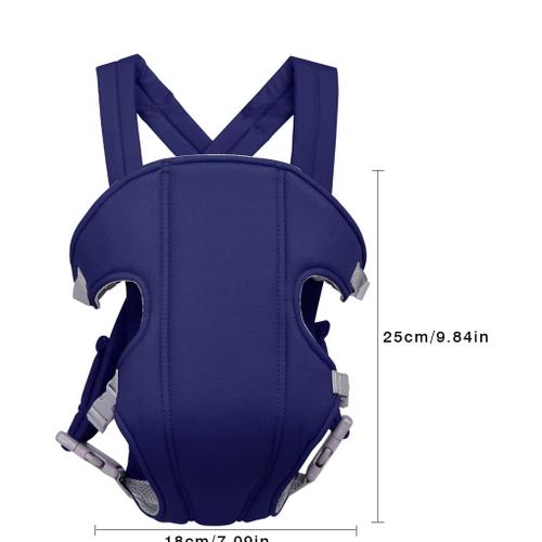 Nouveau-né Porte bébé réglable Sling Wrap Baby Carrier sac à dos Bleu