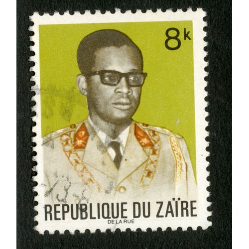 Timbre Oblitéré République Du Zaire , 8 K, De La Rue