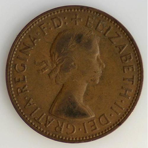 Elizabeth Ii 1 Penny Bronze Tb 1961 Grande-Bretagne - Pièce De Monnaie