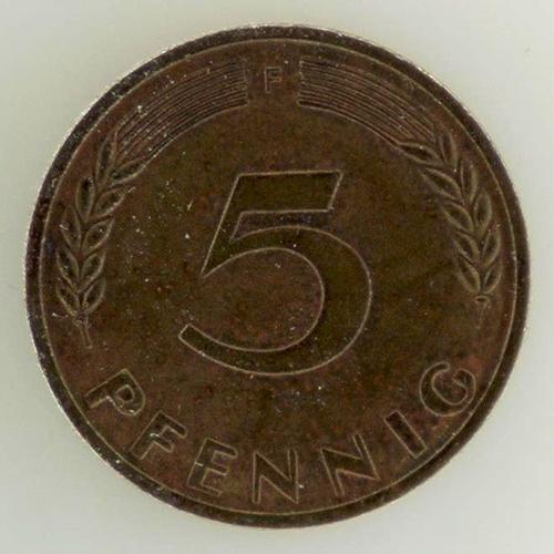 Chêne 5 Pfennig Bronze 1950 Allemagne - Pièce De Monnaie