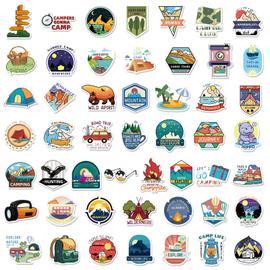 100pcs Autocollant valise ordinateur,stickers de voyage,pays, ville, plage  nombreux et différents,autocollants colorés pour décorer les albums photos  ou pour coller sur les valises en souvenir : : Cuisine et Maison