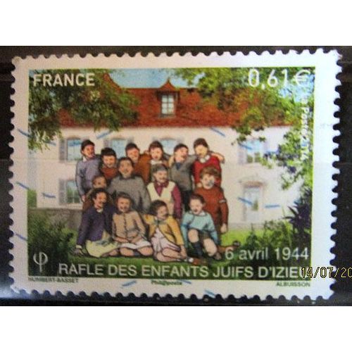 2014. F4852: Commémoration De La Rafle Des Enfants Juifs D'izieu.