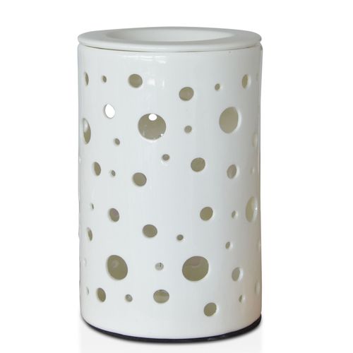 Zen-Arôme Chauffe Cire Parfumée Calorya n°2 Électrique Fondant Lampe à Parfum Huiles essentielles Céramique avec Variateur et Coupelle Style Agréable et Éclairage d'Ambiance Aromathérapie