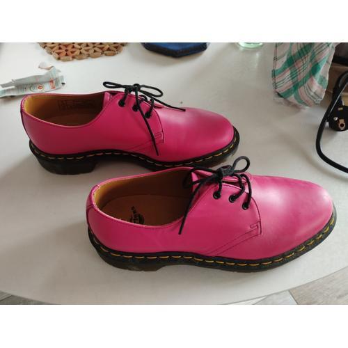 Derbies Chaussures Femme Dr. Martens Rose Foncé/ Fushia Clair - 39