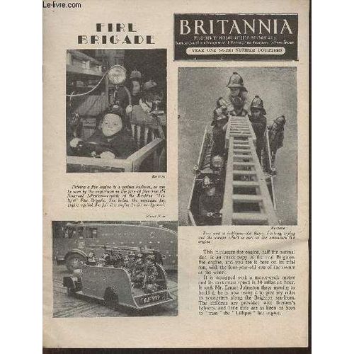 Britannia N°14- 5-7-1951-Sommaire: Fire Brigade- Europe And The Island: (8) Nineteen Winters- Floodlight Over London- It Is Elementary, My Dear Watson! Can You Work This One Out(1)?-George Eliot(...)