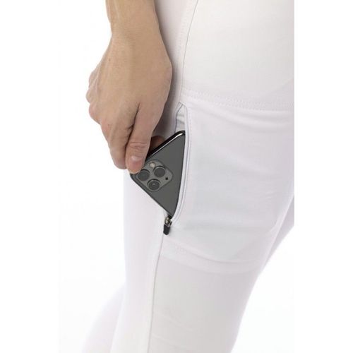 Pantalon D'équitation Femme Equithème "Lucy" - Couleur : Blanc, Taille : 44