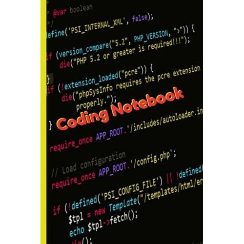 Coding Notebook Designed For A Programmer: Great Gift For The Programmer In Your Life