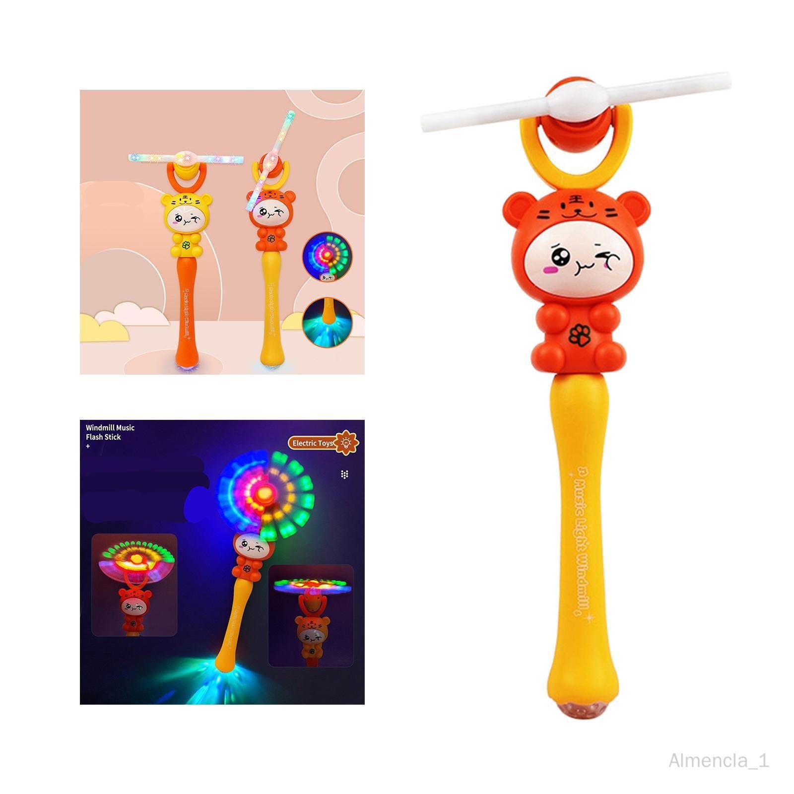 Moulins à vent clignotant jouet lumineux, LED et musique moulin à vent  arc-en-ciel, brille jouets classiques pour enfants cadeau cadeau 