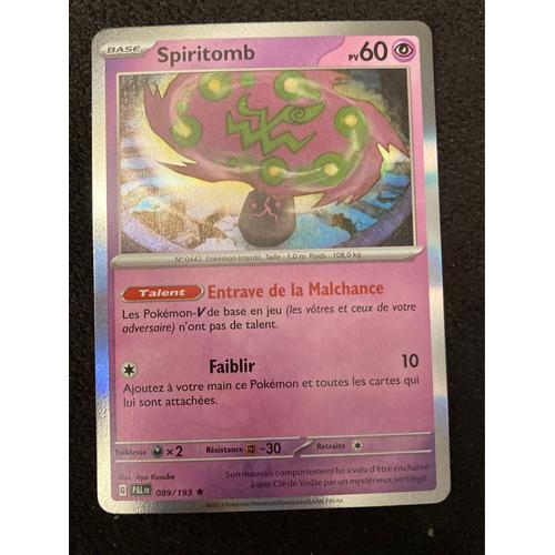 089 / 193 spiritomb holo pokemon card tcg escar - Buy Antique trading cards  on todocoleccion